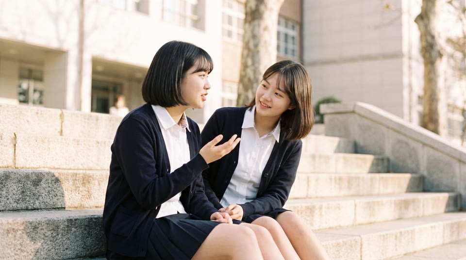 책상 위에 엎어 놓은 휴대폰과 따뜻한 차 한 잔, 그 옆에 놓인 공책